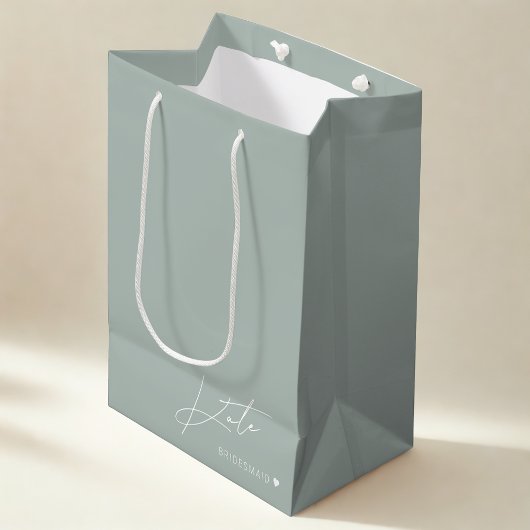 セージモダンブリデスメイド提案抱き枕 ミディアムペーパーバッグ