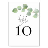 セージモダンユーカリプタス結婚スクリプト テーブルナンバー (裏面)