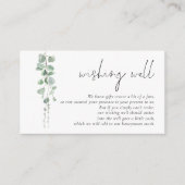 セージモダンユーカリ結婚スの願い井戸 エンクロージャーカード (正面)