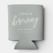 セージモダンラブイズブルーイング結婚式の引き出物 缶クーラー (裏面)