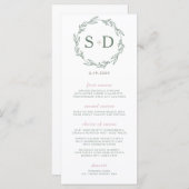 セージモダンリース結婚のメニュー メニュー (正面/裏面)