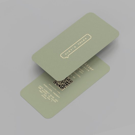 セージモダン心理学者トークセラピスト金ゴールド 名刺