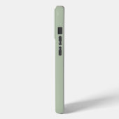 セージモダン・グパーソナライズされたリーン・モノグラムと名前 Case-Mate iPhoneケース (裏面 / 左)