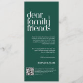 セージモダン・グ結婚リーン手書き メニュー (裏面)