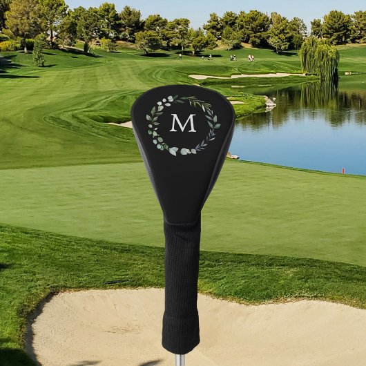 セージモノグラムのグリーン離れリース ゴルフヘッドカバー