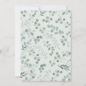 セージモノグラムのユ結婚ーカリ 招待状 (裏面)