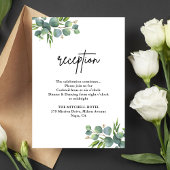 セージユーカリプトゥスウッドランドウェディングレセプション エンクロージャーカード