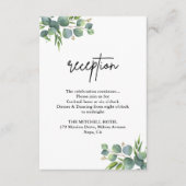 セージユーカリプトゥスウッドランドウェディングレセプション エンクロージャーカード (正面)