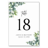 セージユーカリプトゥスウッドラ結婚ンド テーブルナンバー (正面)