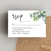 セージユーカリプトゥスウッドラ結婚ンド 出欠カード