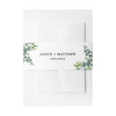 セージユーカリプトゥスウッドラ結婚ンド 招待状ベリーバンド (正面例)