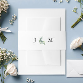 セージユーカリプトゥスウッドラ結婚ンド 招待状ベリーバンド