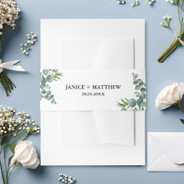 セージユーカリプトゥスウッドラ結婚ンド 招待状ベリーバンド