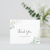 セージユーカリプトゥス結婚バジェットサンキューカード (スタンド正面)