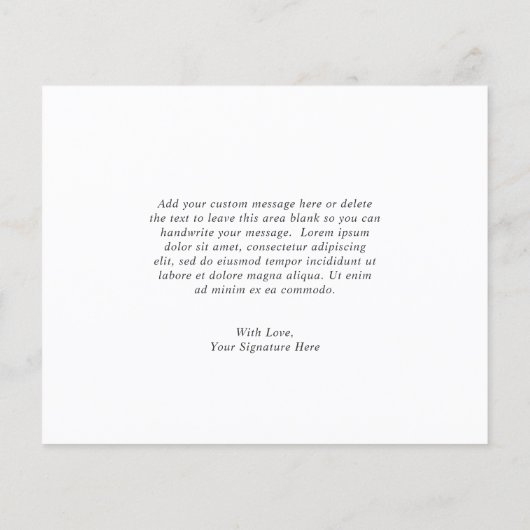 セージユーカリプトゥス結婚バジェットサンキューカード (裏面)