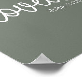 セージラブフェイスミニマル引用文 ポスター (角)