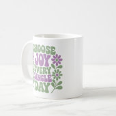 セージラベンダーの毎日喜びの日 コーヒーマグカップ (正面左)