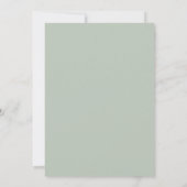 セージラベンダーペイントウェディング 招待状 (裏面)