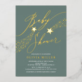 セージリトルスターフォイル招待状 箔招待状 (正面)