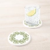 セージリースラウンドサンドストーンコースター コースター (側面)