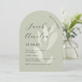 セージリーフアモダンーチ婚約パーティ 招待状 (スタンド正面)