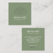 セージロータスヨガインストラクター スクエア名刺 (正面/裏面)