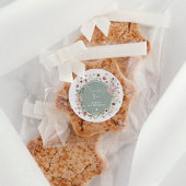 セージワイルドフラワーフェアリープリンセス誕生日ティーパーティー ラウンドシール