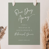 セージワンデイリハーサル遠くにディナーウェルカムサイン ポスター