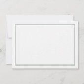 セージヴィンテージクラシックブーケ結婚フレームズカップル ノートカード (裏面)