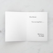 セージヴィンテージビーズ付きフレームボウのブリデスメイド提案 招待状 (内部)