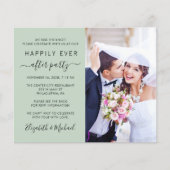 セージ写真QRコード結婚披露宴招待状 (正面)