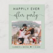 セージ写真QRコード結婚披露宴招待状 (正面)