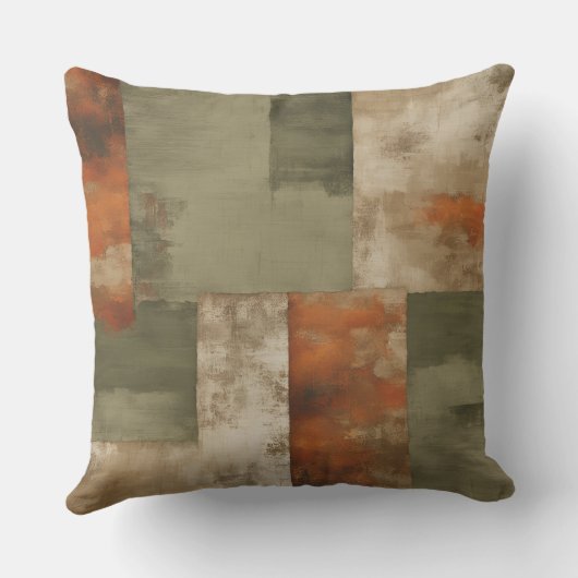 セージ動揺してグリーンオレンジファームハモダンウス クッション (裏面)