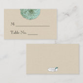 セージ多肉結婚座席表 プレイスカード (正面/裏面)