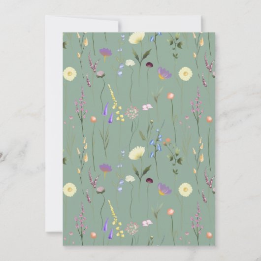 セージ山菜の赤ちゃんシャワー 招待状 (裏面)