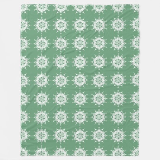 セージ曼荼羅 フリースブランケット (正面)