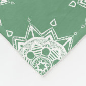 セージ曼荼羅 フリースブランケット (角)