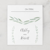 セージ植物学座席表結婚ズ プレイスカード (外部開封)