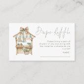 セージ歯肉市場おむつラッフルベビーシャワー エンクロージャーカード (正面)