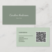 セージ灰色 名刺 (正面/裏面)