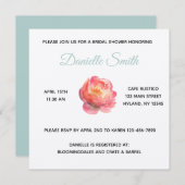 セージ牡丹 招待状 (正面/裏面)