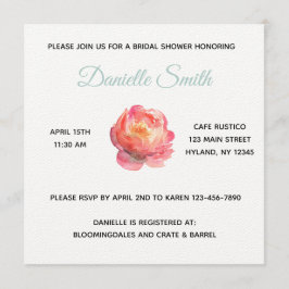 セージ牡丹 招待状