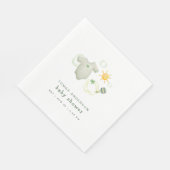 セージ男女兼用グリーンベビー服おもちゃシャワー スタンダードランチョンナプキン (角)