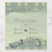 セージ石板食品ラベルセットに関するデイジー ワインラベル (シングルラベル)