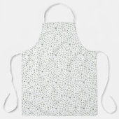 セージ紙吹雪水彩ドットキッチンエプロン エプロン (正面)