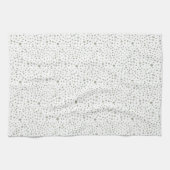 セージ紙吹雪水彩ドットキッチンタオル キッチンタオル (横)