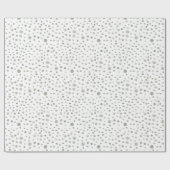 セージ紙吹雪水彩網点ラッピング紙 ラッピングペーパー (フラット)