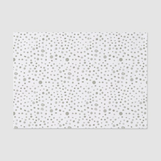 セージ紙吹雪水色ドットティッシュペーパー 薄葉紙 (正面)