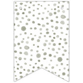 セージ紙吹雪水色ドットバンティングフラグ バンティングフラッグ (第1の旗)