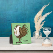 セージ素晴らしグロ鳥の漫画イラストレーション フォトプラーク (インサイチュ)